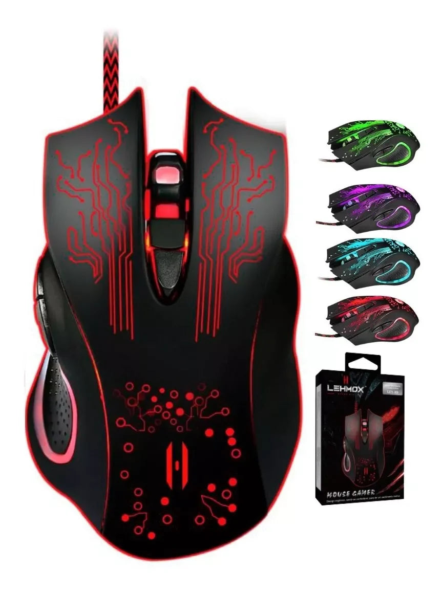 Mouse Gamer Com 6 Botões Ley-x9