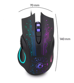 Mouse Gamer Com 6 Botões Ley-x9